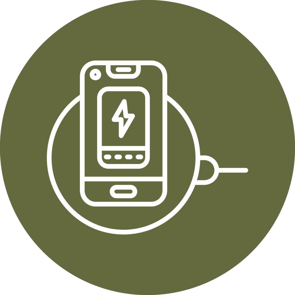 Wireless Charger Vector Icon