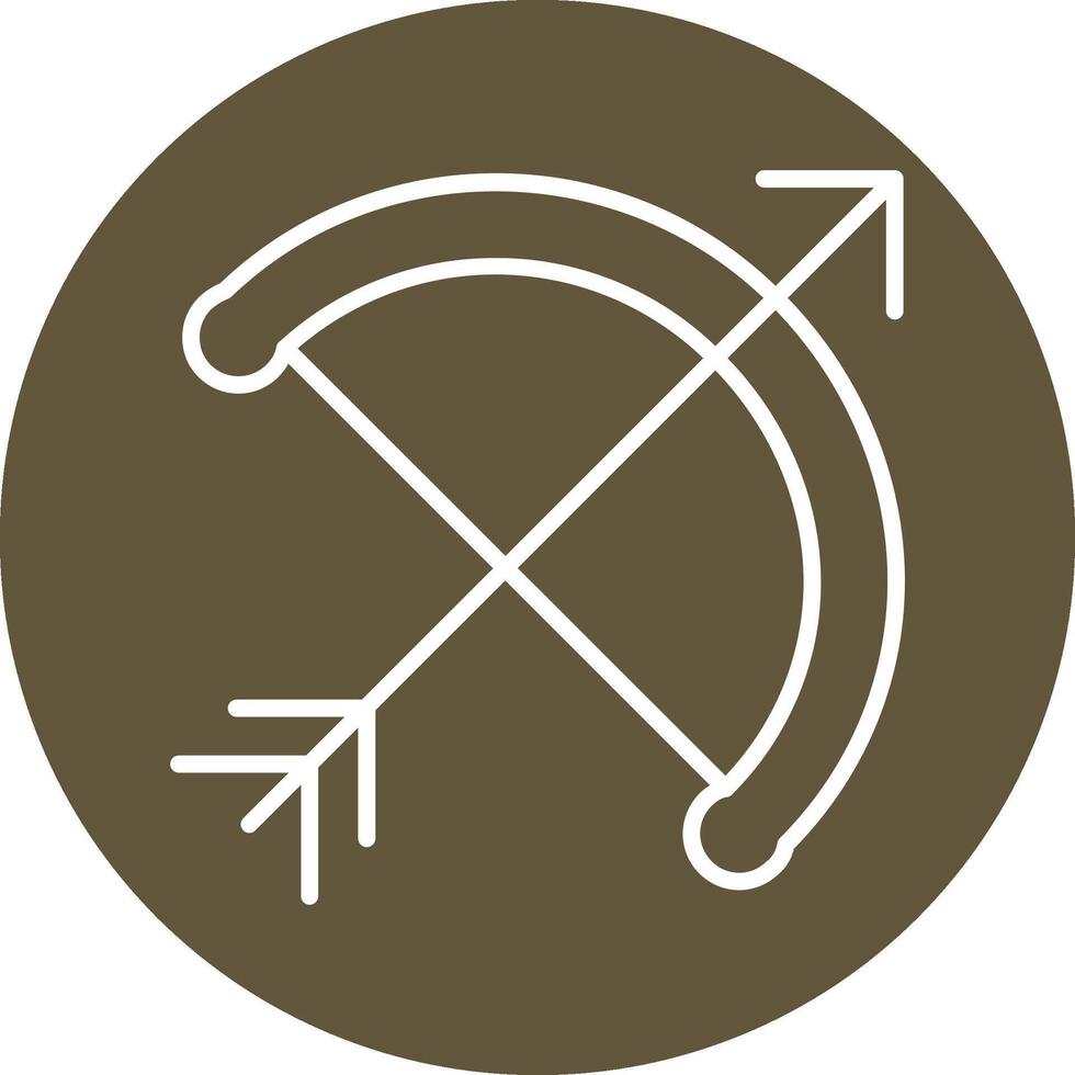 Bow And Arrow Vector Icon