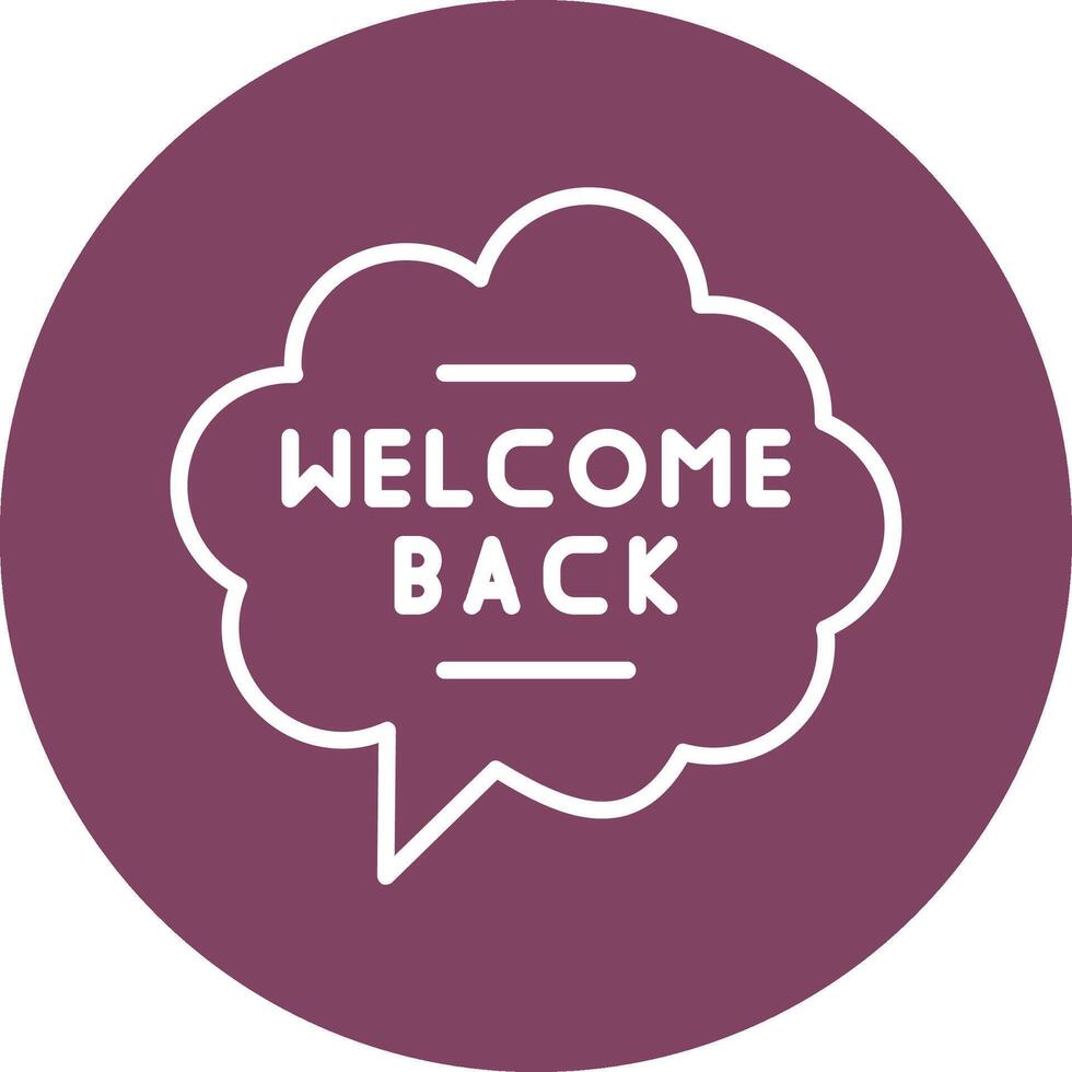 Welcome Back Vector Icon