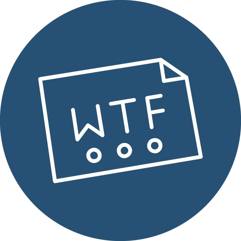 wtf vector icono