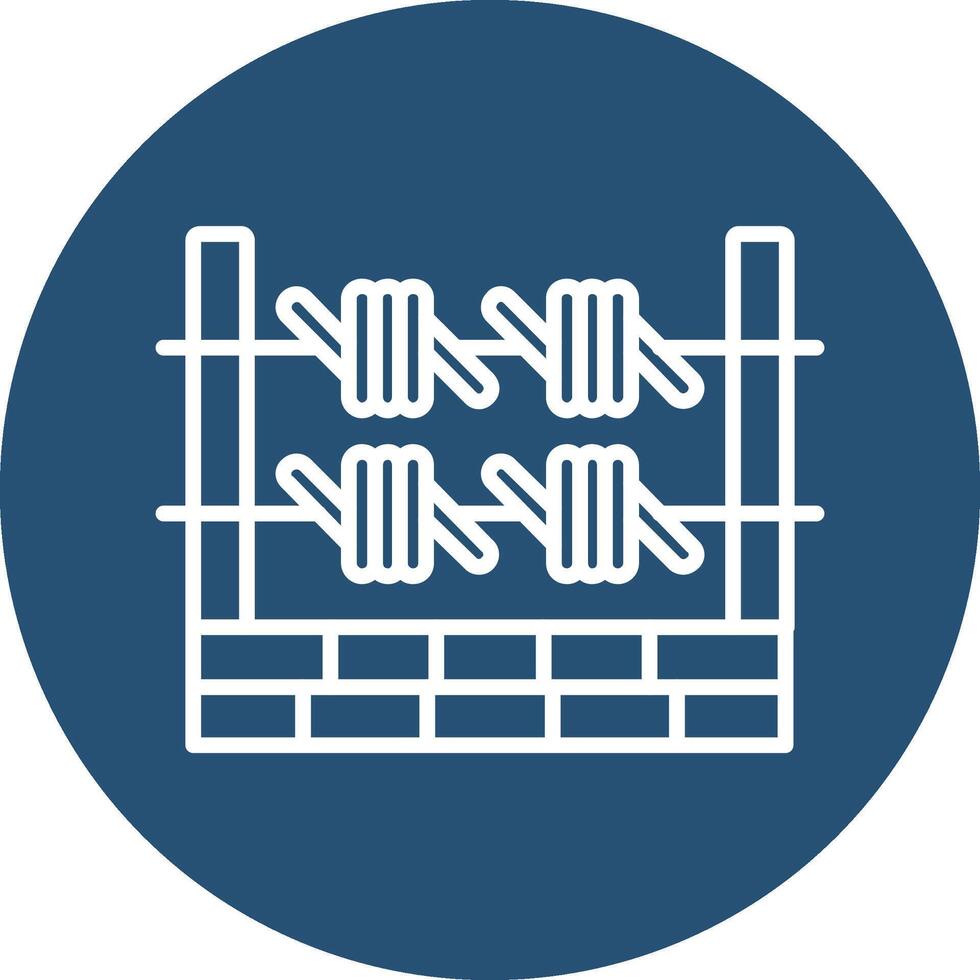 Barbed Wire Vector Icon