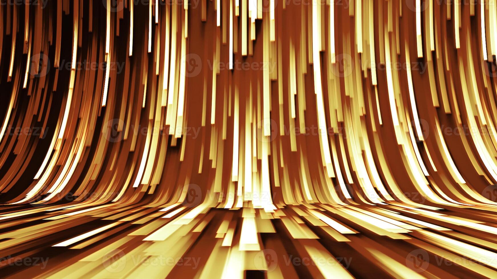Background of moving curved stream of lines. Motion. Lines move in curved flow with optical angle. 3D flow of lines and stripes with bend photo