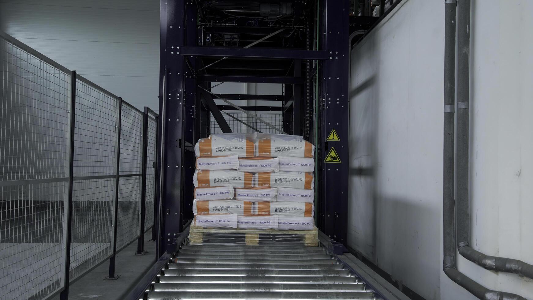 Moscow - Russia, 04.20.2022. Warehouse and unloading goods process. Creative. Concept of worldwide transportation and sales. photo