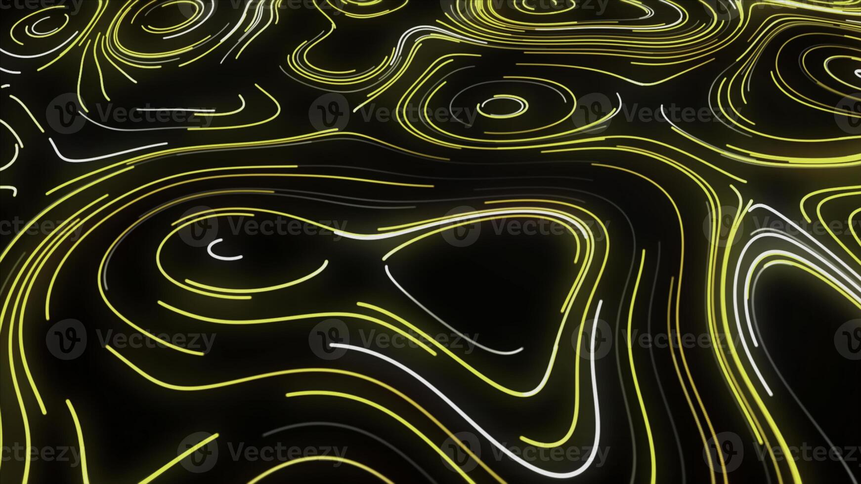 Background. Motion. White lines in the abstraction next to which yellow lines appear and move and disappear back . photo