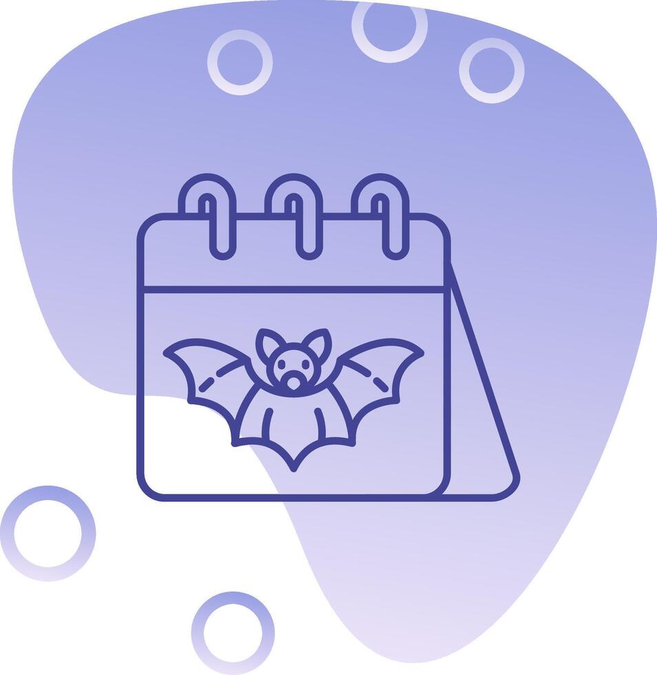 Demon Gradient Bubble Icon vector