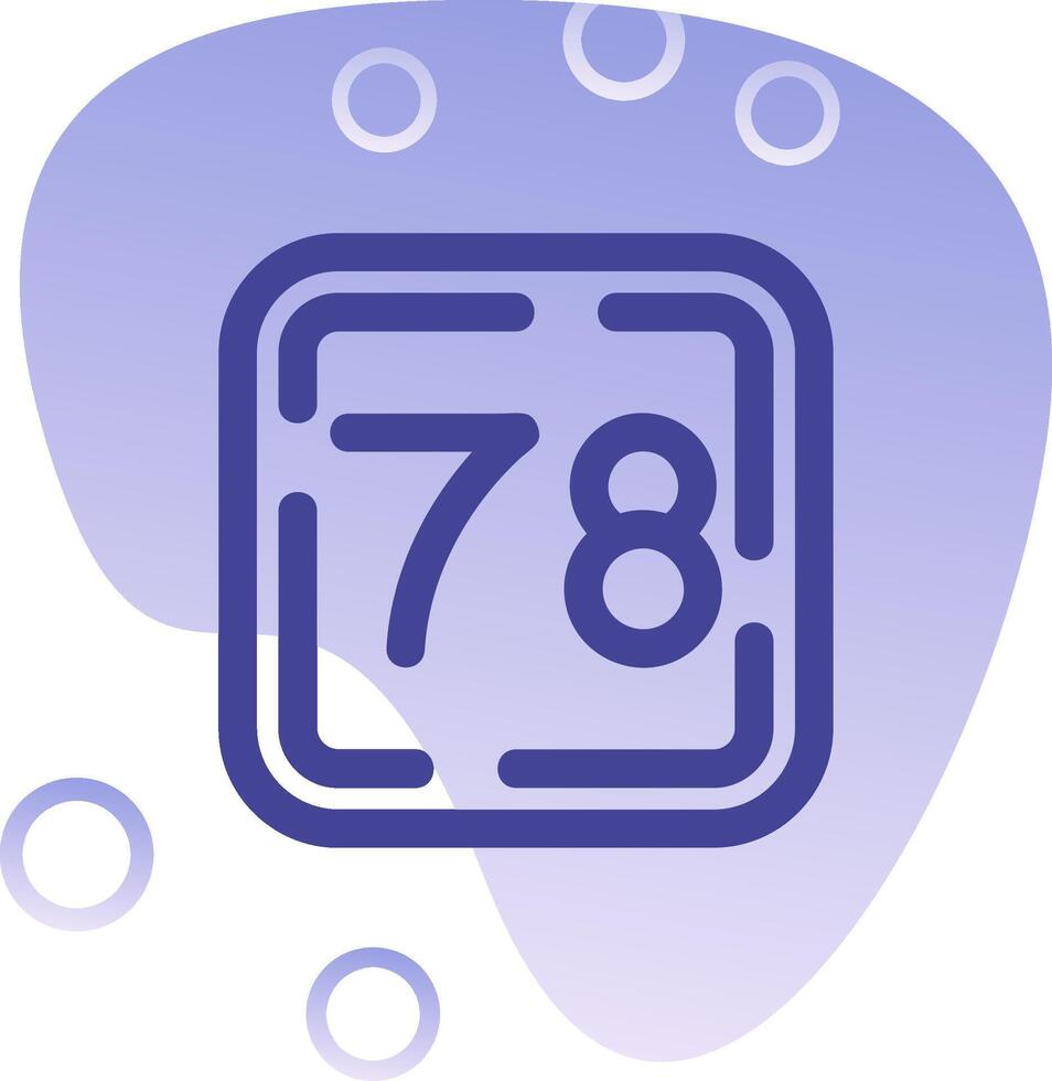 Seventy Eight Gradient Bubble Icon vector