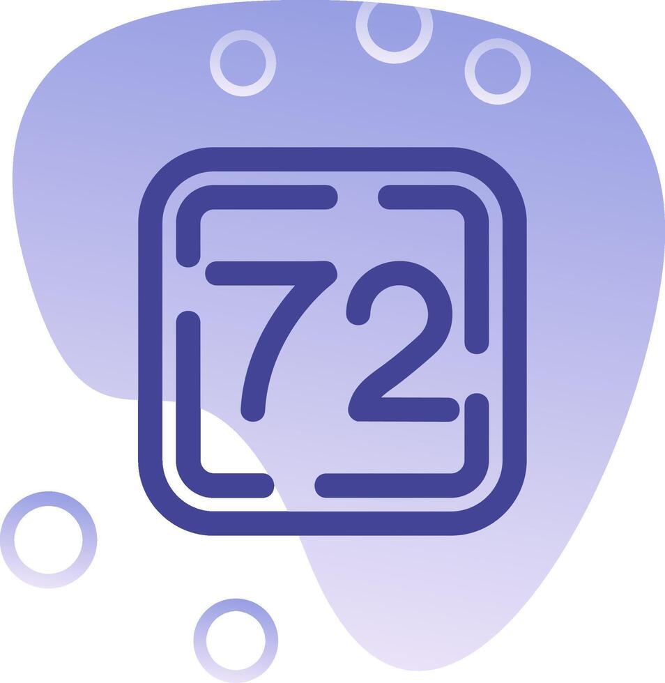 Seventy Two Gradient Bubble Icon vector
