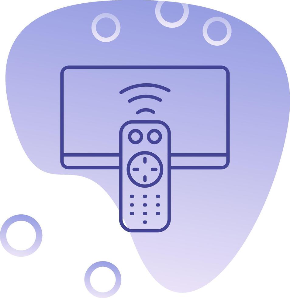 Remote Gradient Bubble Icon vector