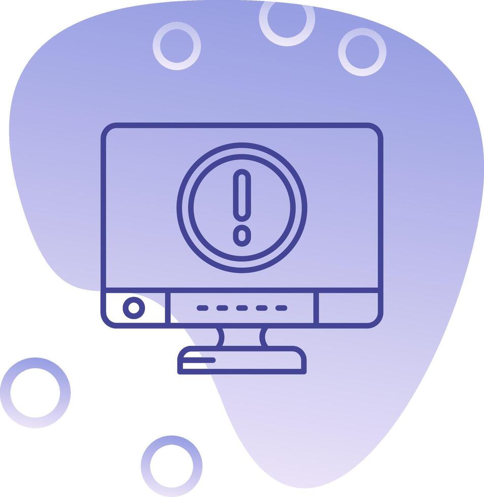 Error Gradient Bubble Icon vector