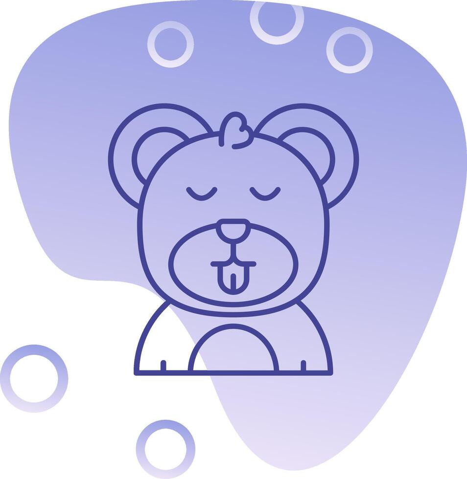 Cute Gradient Bubble Icon vector