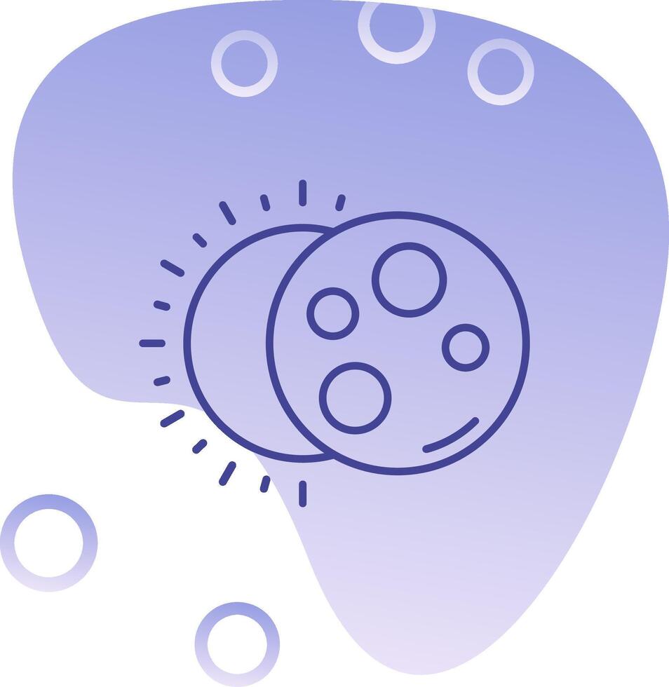 Eclipse Gradient Bubble Icon vector