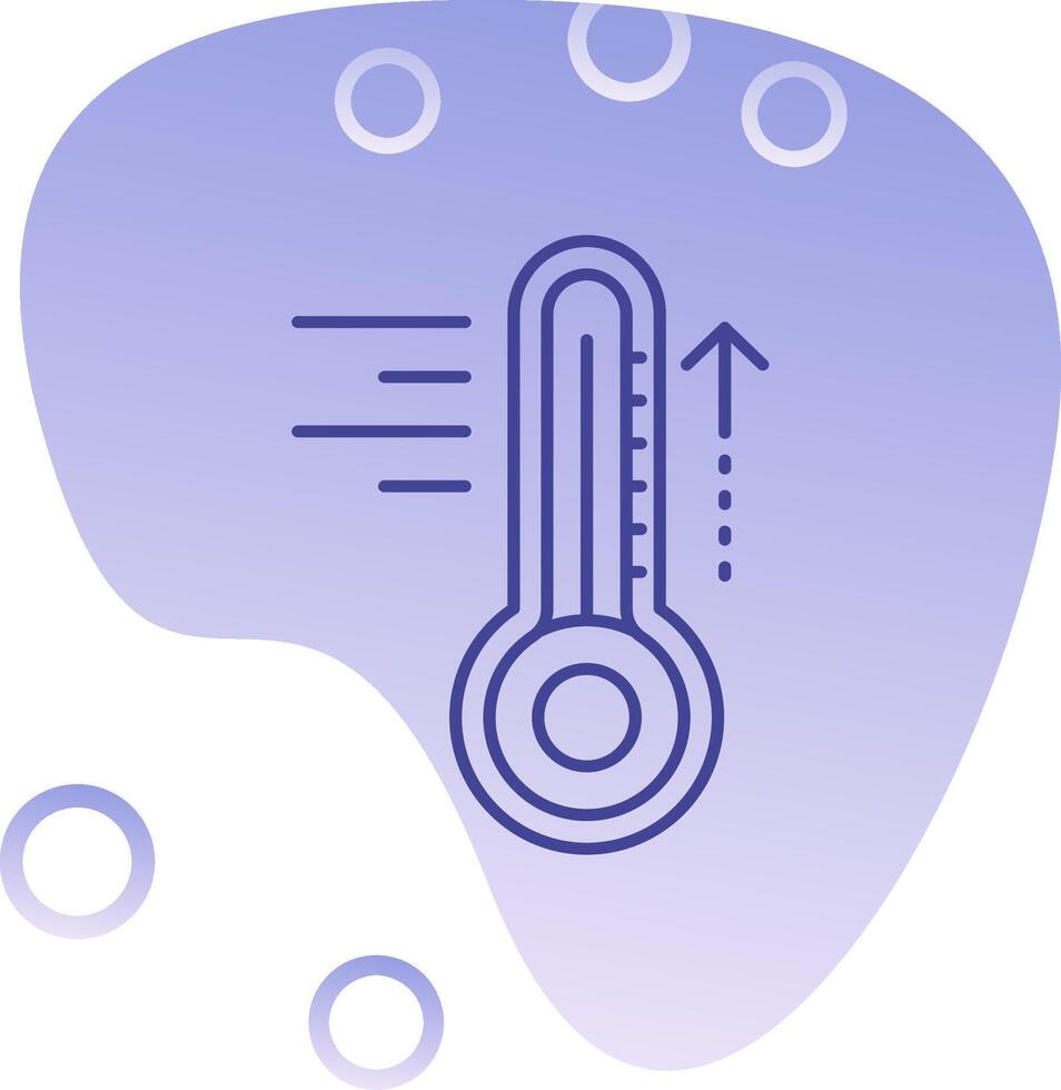 Hot Gradient Bubble Icon vector