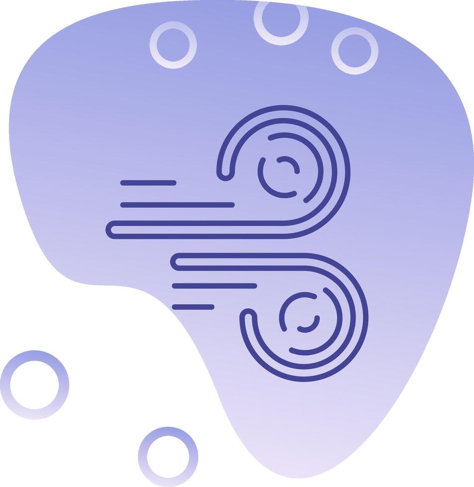 Wind Gradient Bubble Icon vector