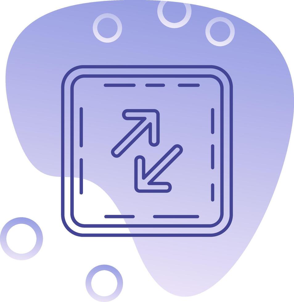 Swap Gradient Bubble Icon vector