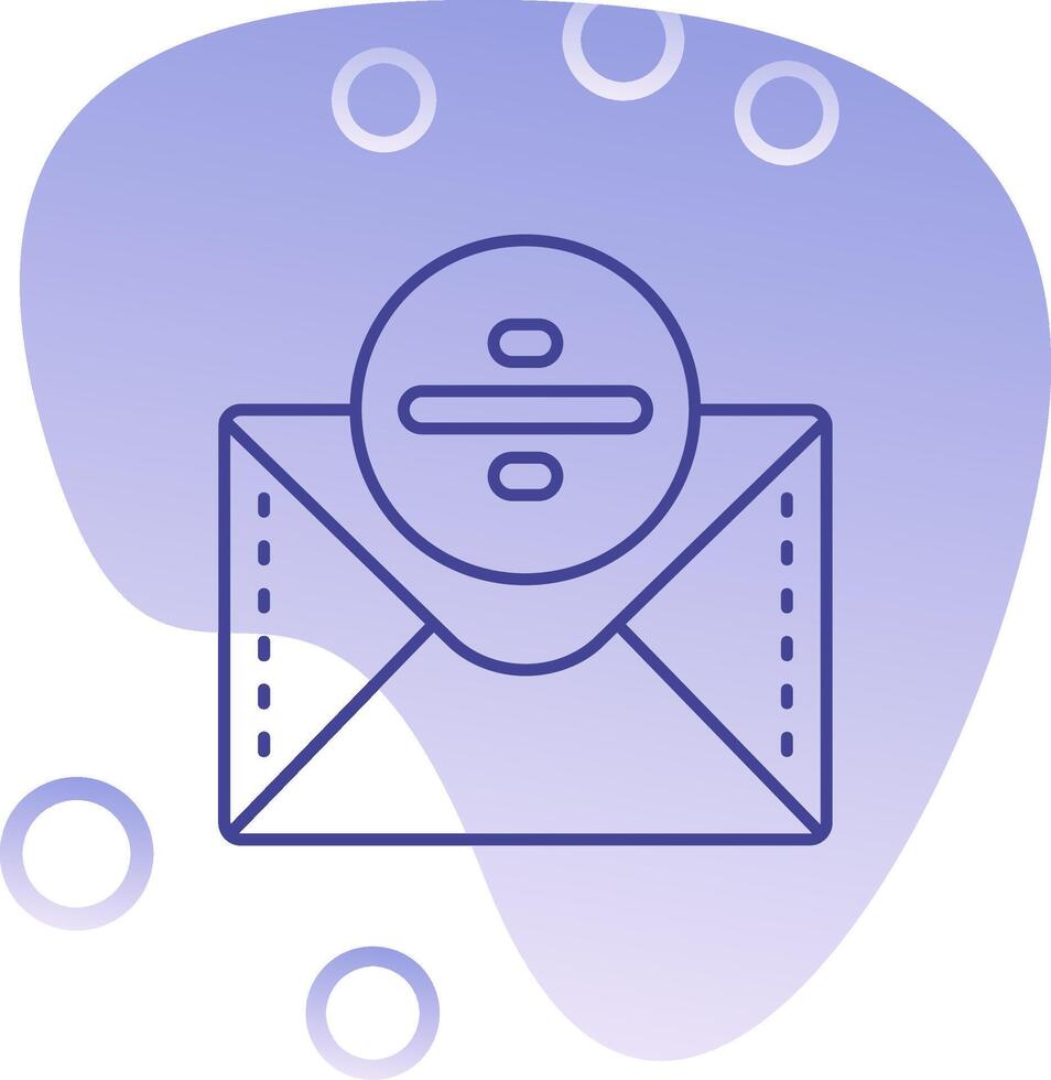 Divide Gradient Bubble Icon vector