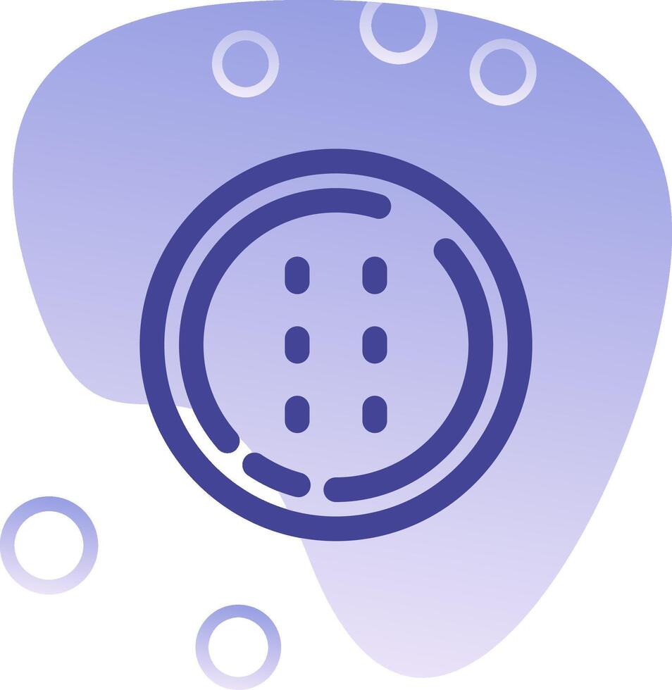 Dotted line Gradient Bubble Icon vector