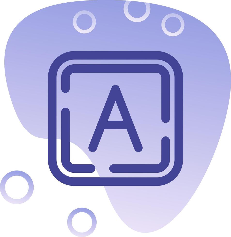 Letter a Gradient Bubble Icon vector