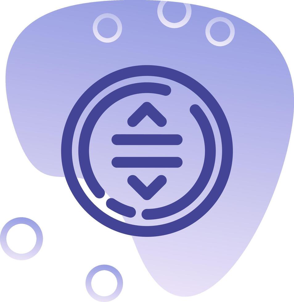 Drag Gradient Bubble Icon vector