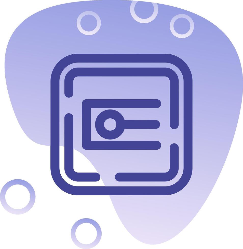 Endpoint Gradient Bubble Icon vector