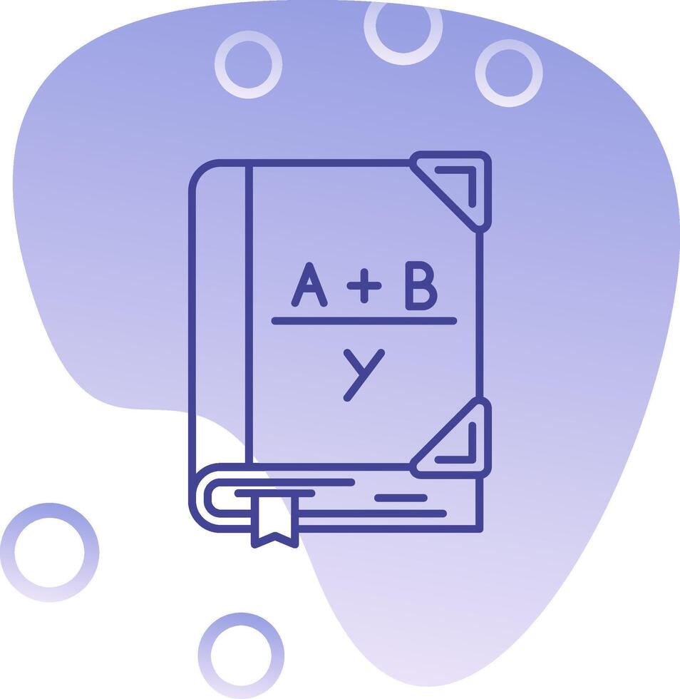 Algebra Gradient Bubble Icon vector