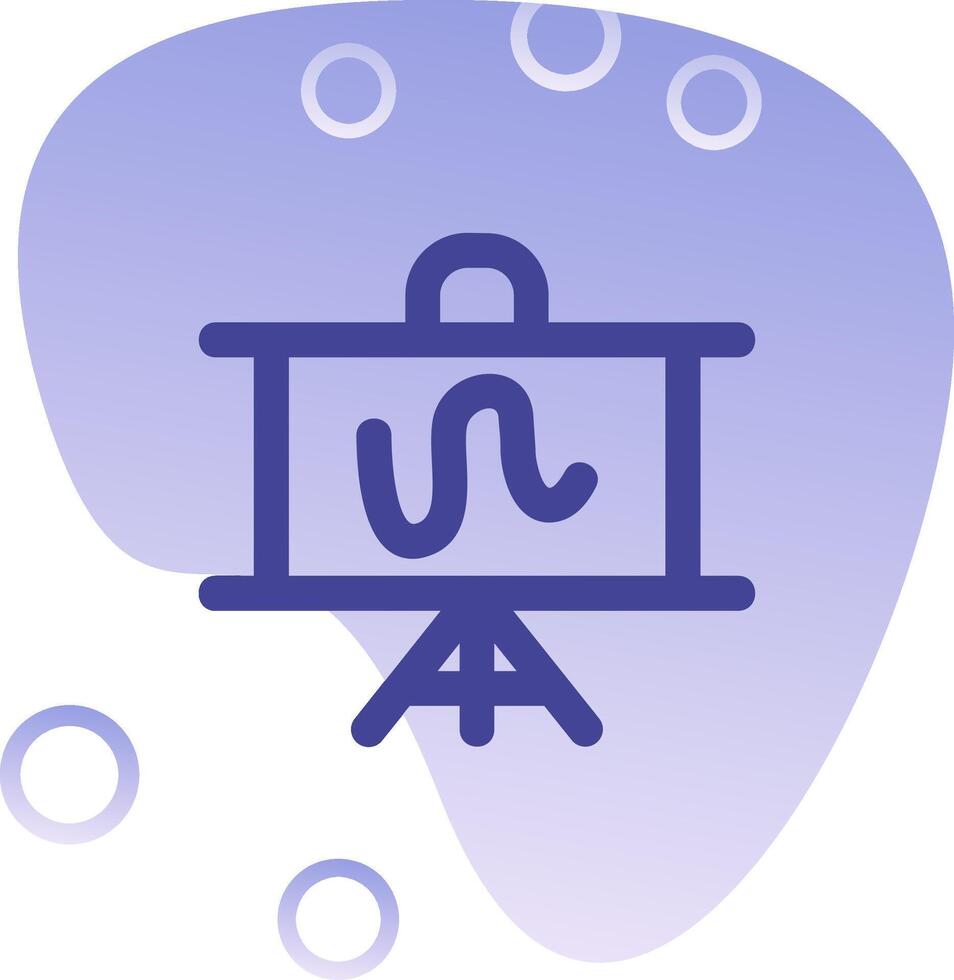 White board Gradient Bubble Icon vector