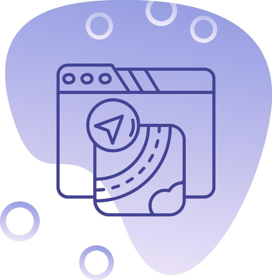 Gpu Gradient Bubble Icon vector