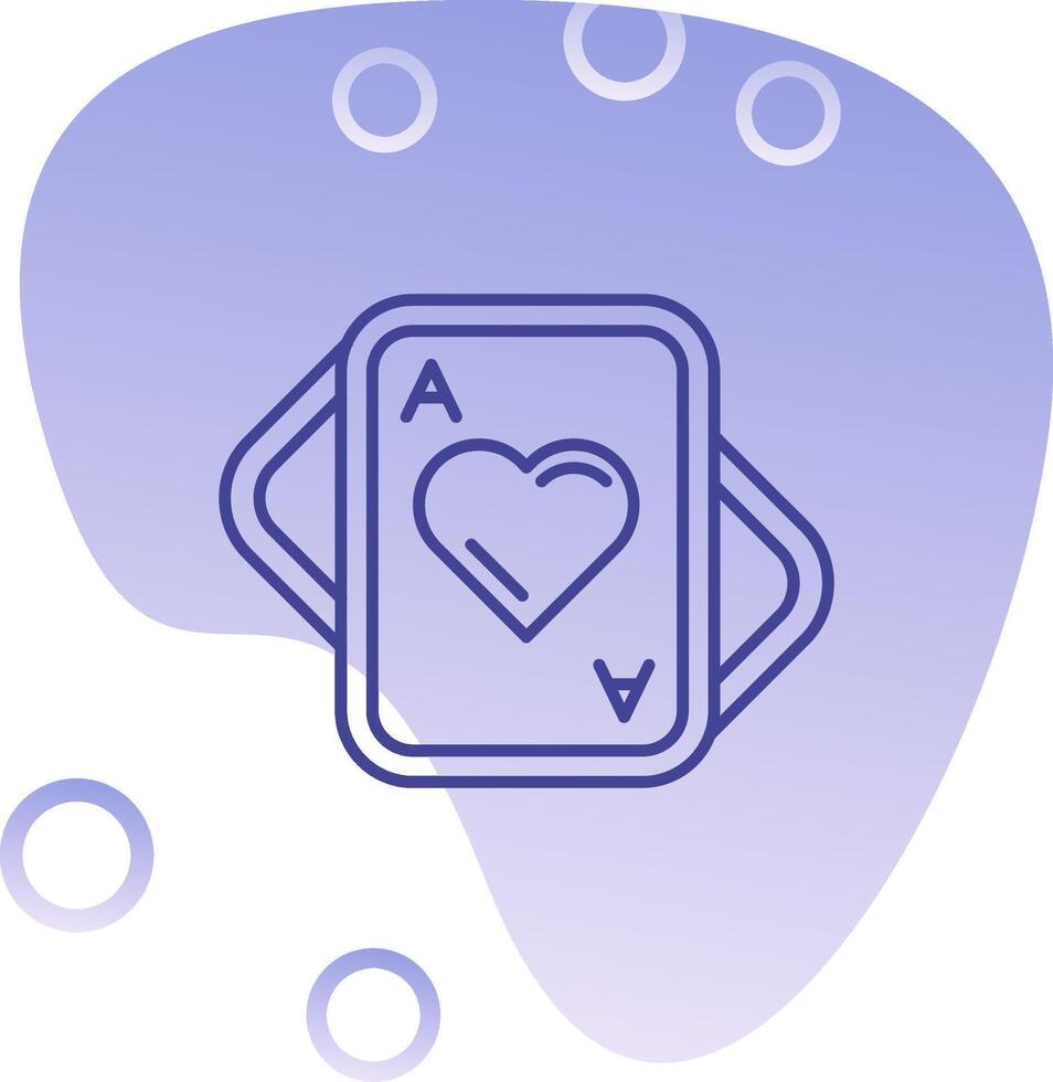 Hearts Gradient Bubble Icon vector