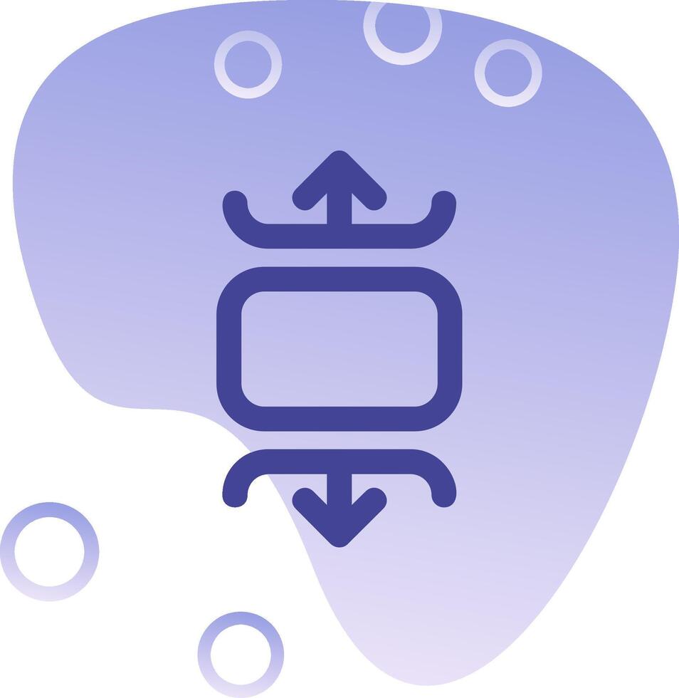 Carousel vertical Gradient Bubble Icon vector
