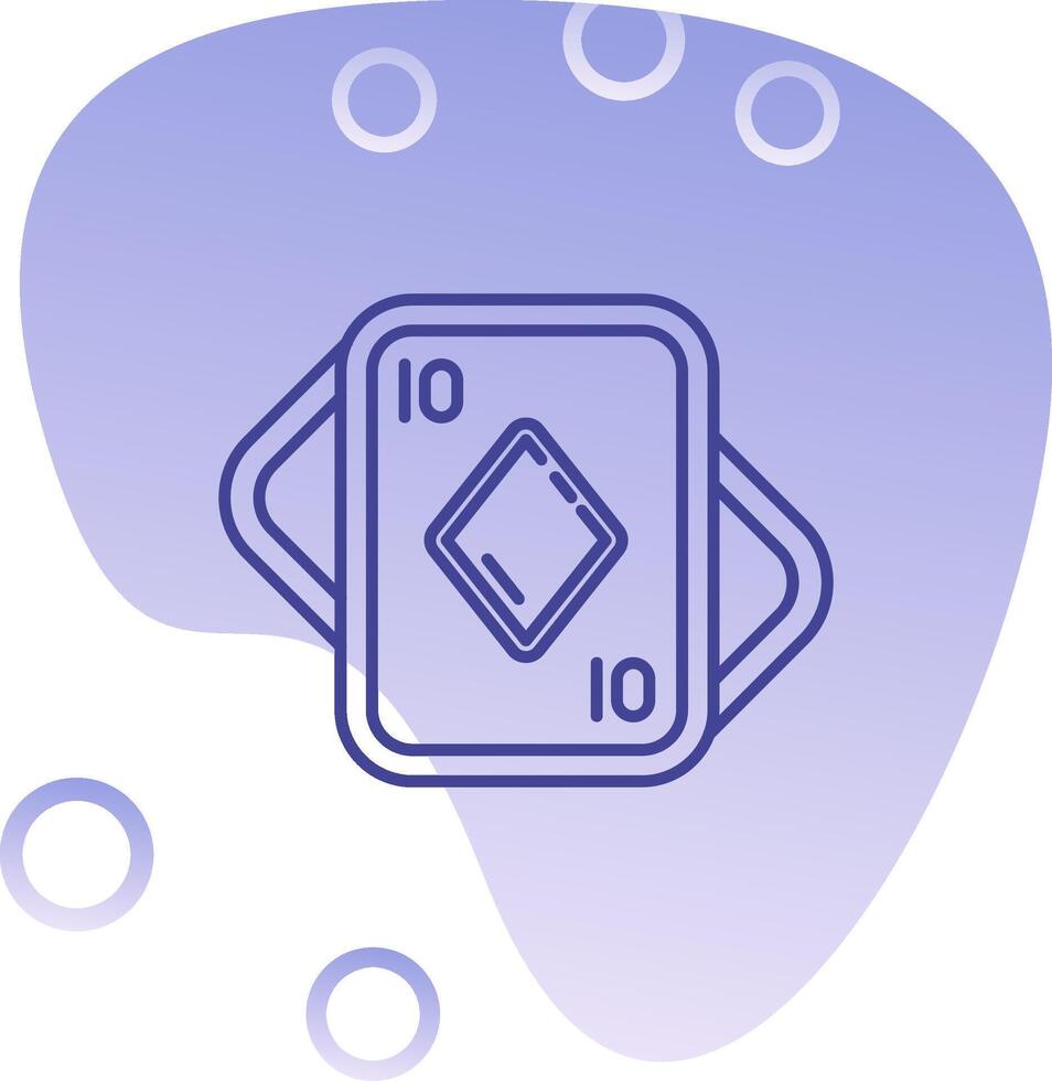 Diamonds Gradient Bubble Icon vector