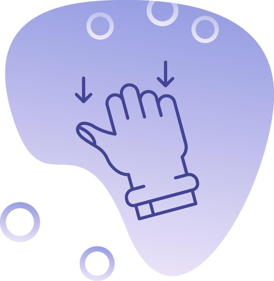 Drag Gradient Bubble Icon vector