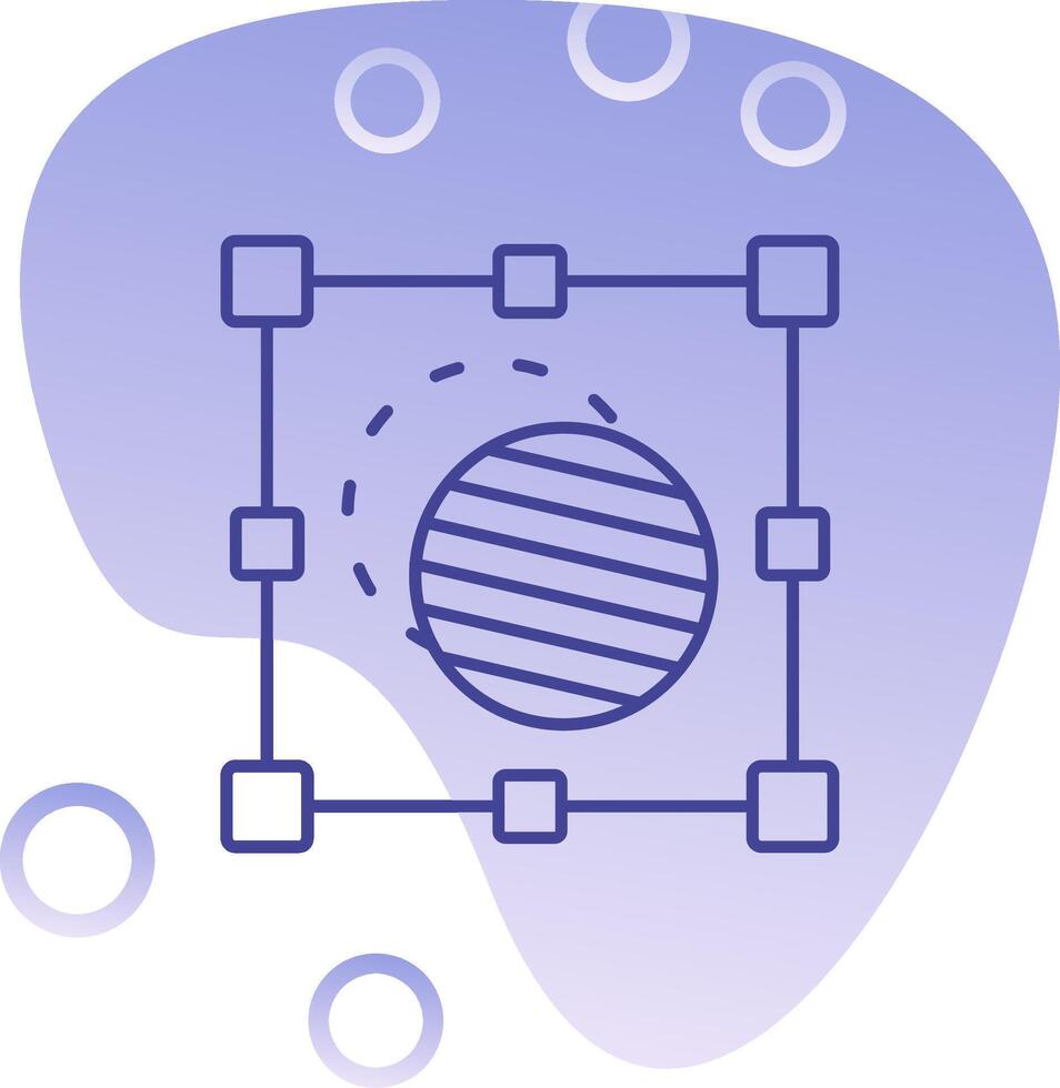Mask Gradient Bubble Icon vector