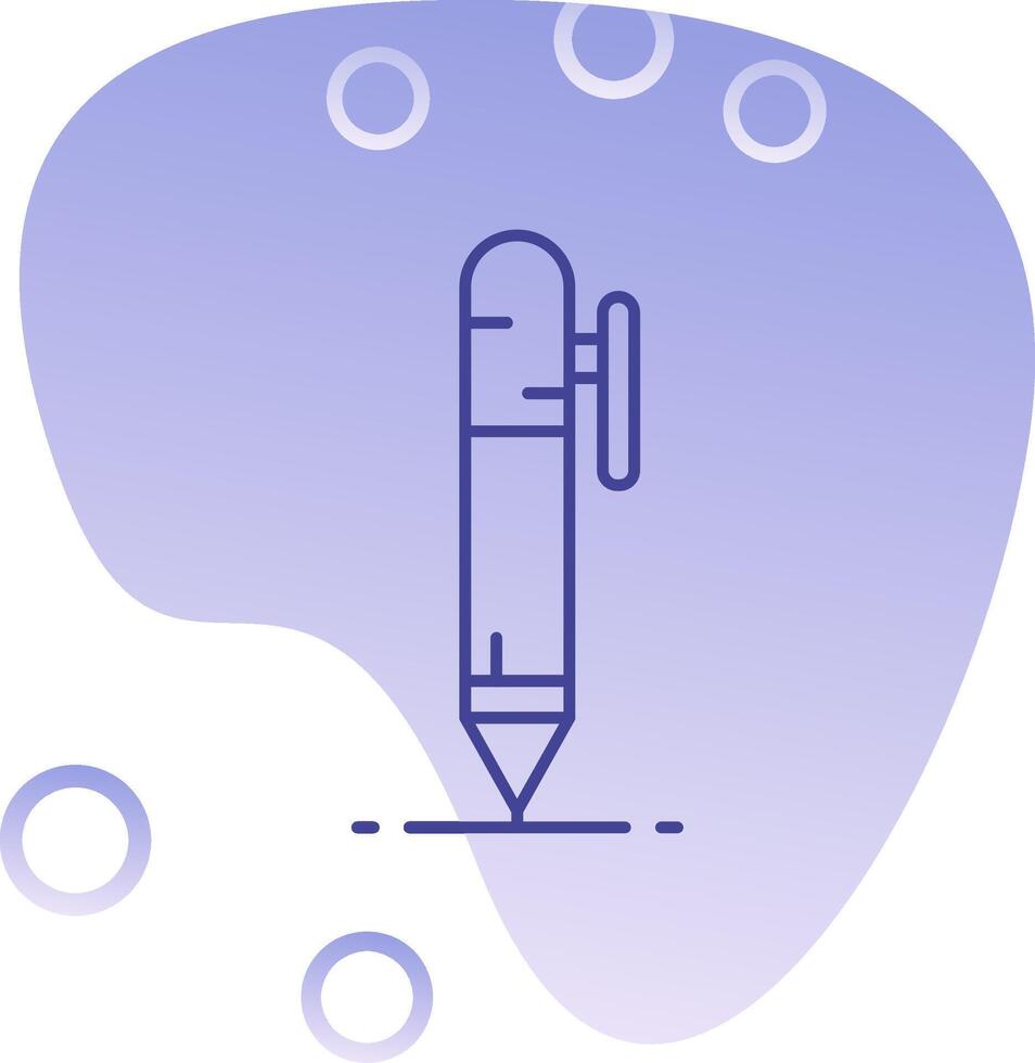 Pen Gradient Bubble Icon vector