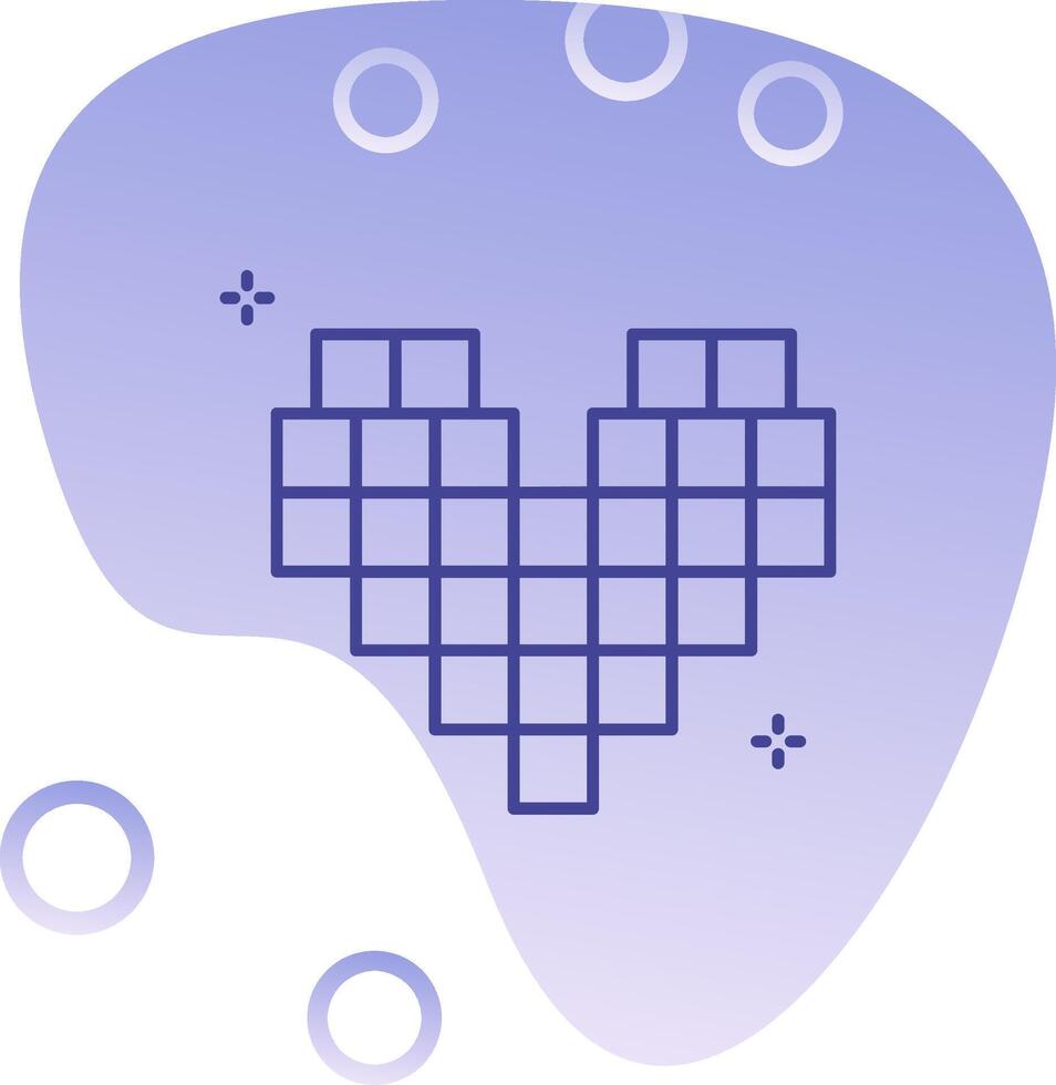 Pixels Gradient Bubble Icon vector