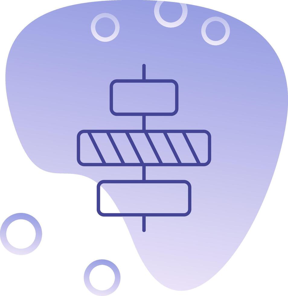 Center alignment Gradient Bubble Icon vector