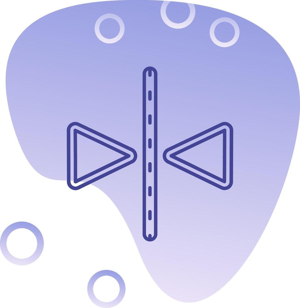 Flip Gradient Bubble Icon vector