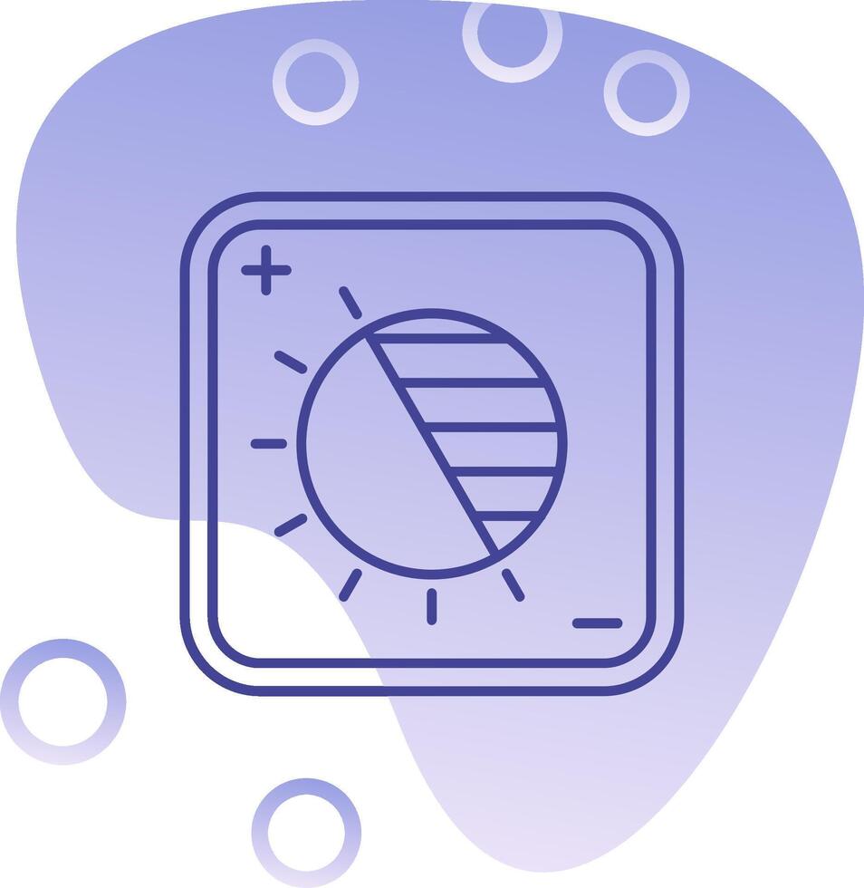 Exposure Gradient Bubble Icon vector