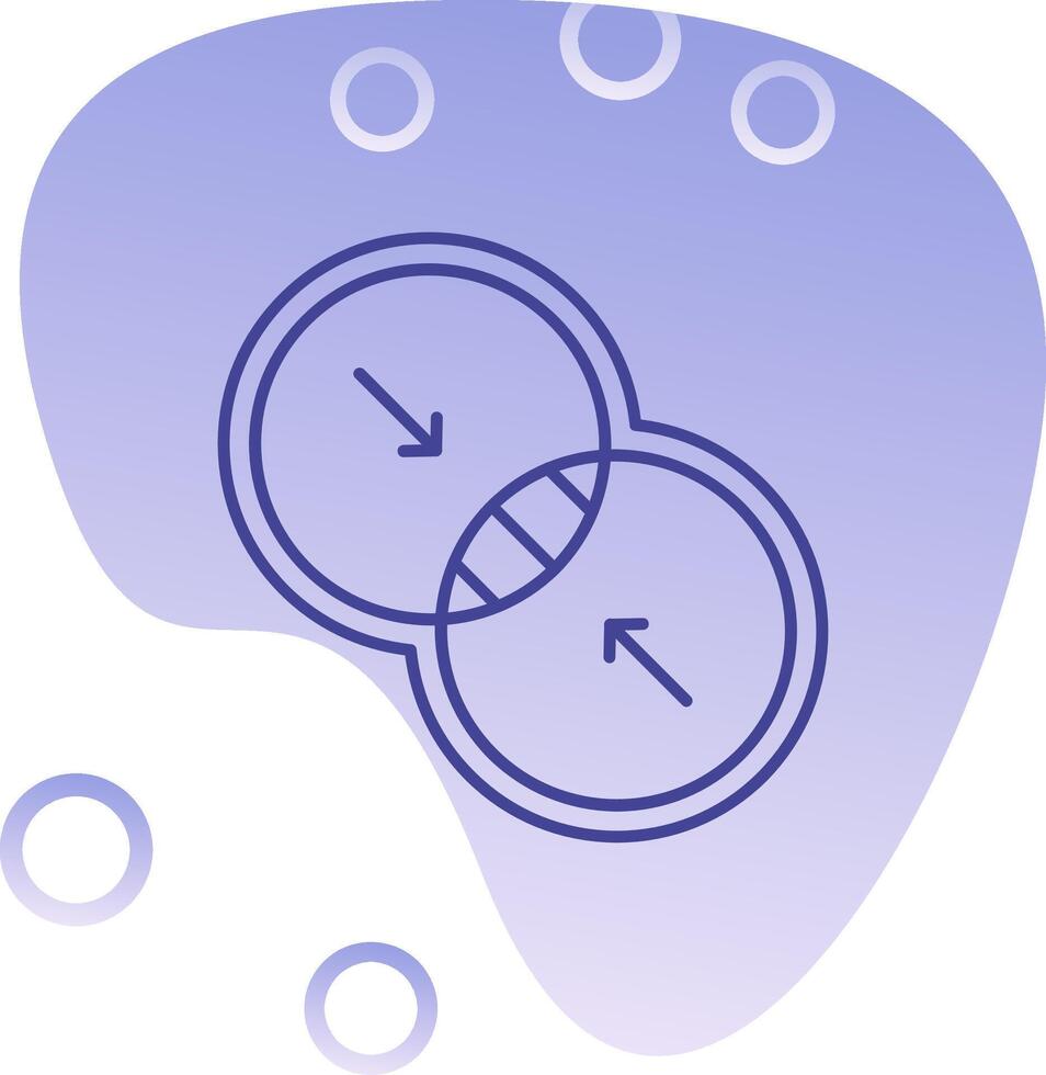 Combine Gradient Bubble Icon vector