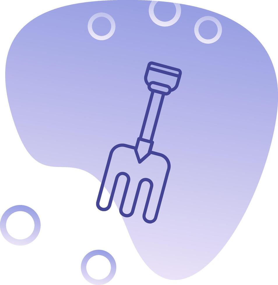 Fork Gradient Bubble Icon vector