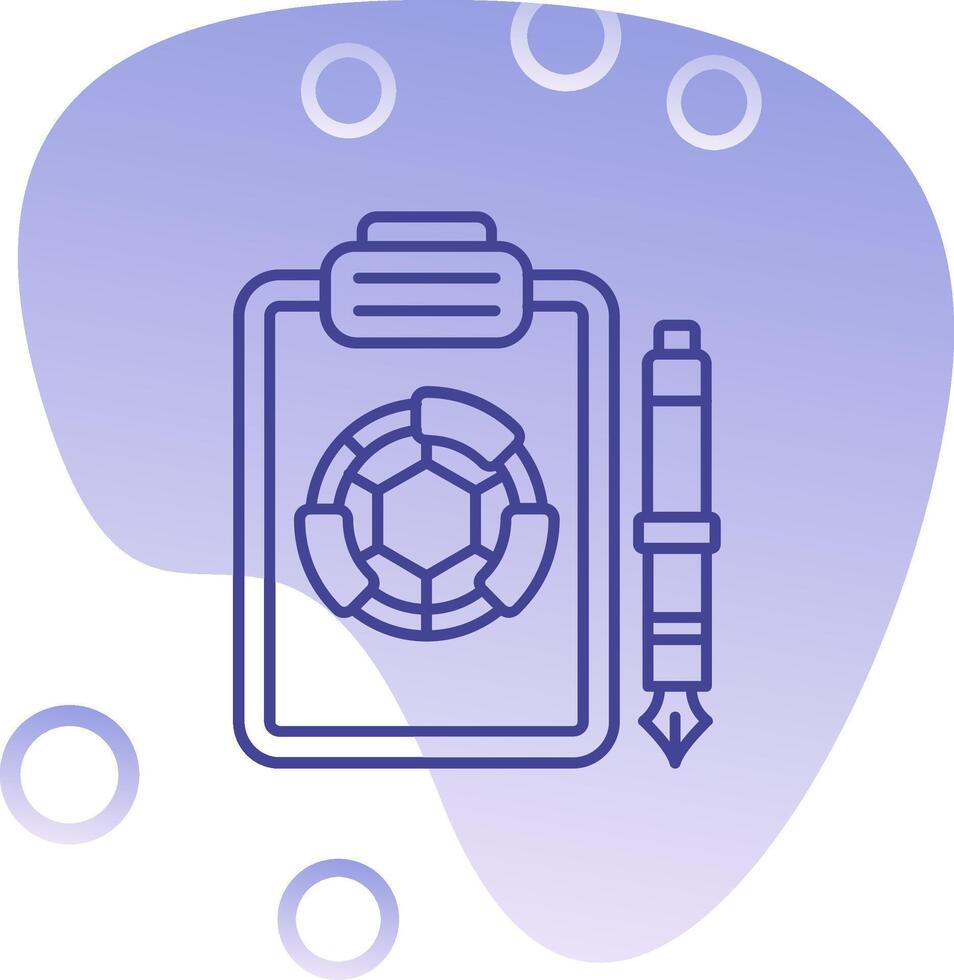 Report Gradient Bubble Icon vector