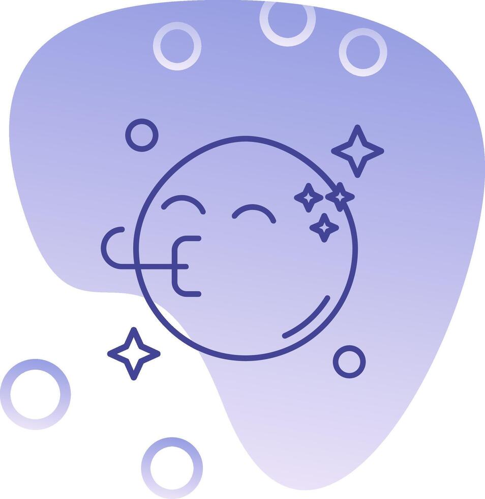Congratulation Gradient Bubble Icon vector