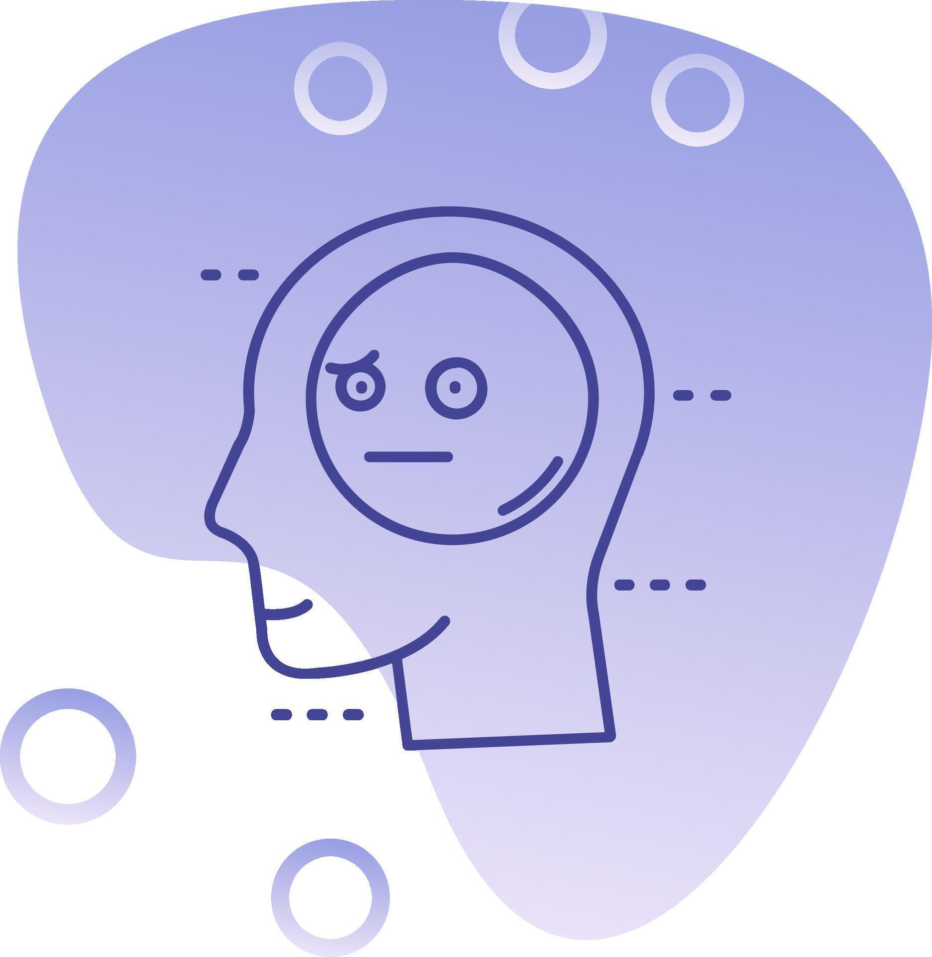 Expressionless Gradient Bubble Icon 37436715 Vector Art at Vecteezy