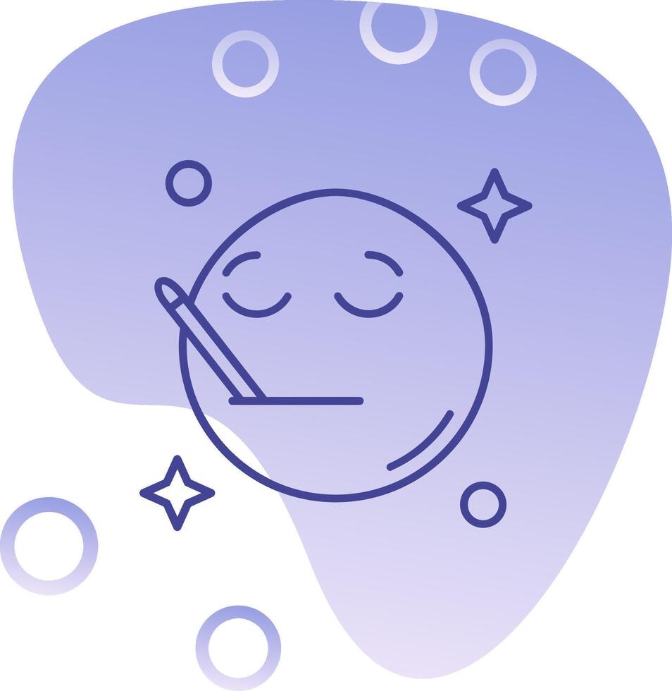 Sick Gradient Bubble Icon vector