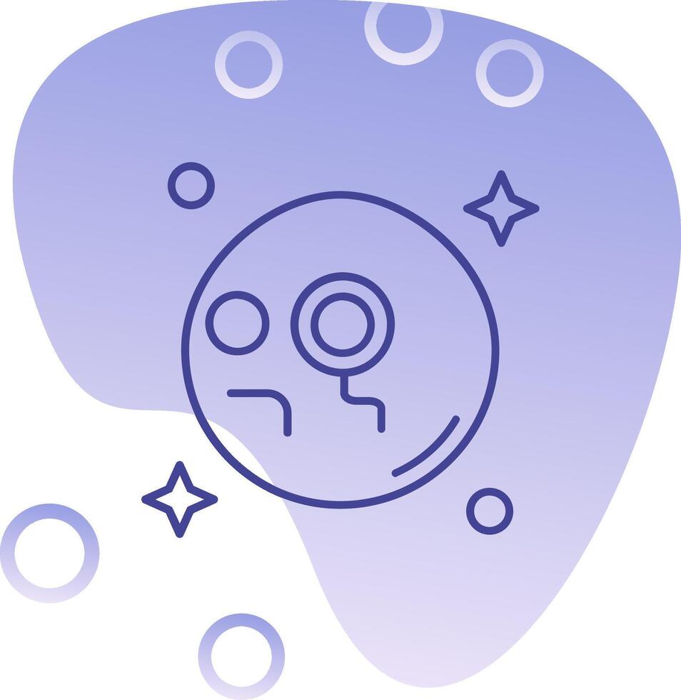 Monocle Gradient Bubble Icon vector