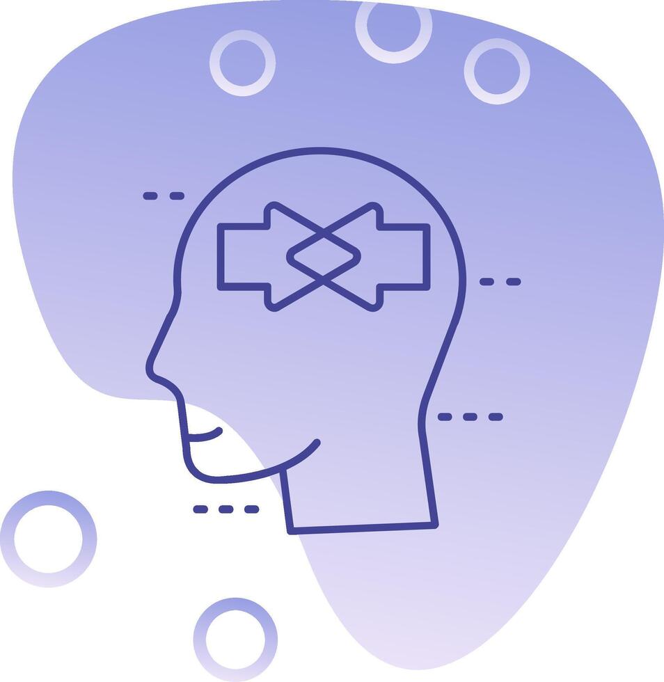 Conflict Gradient Bubble Icon vector