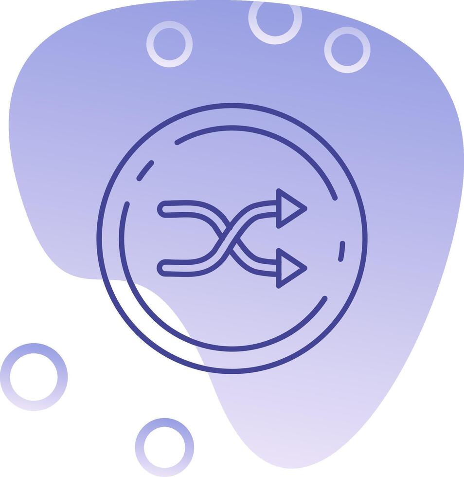 Random Gradient Bubble Icon vector