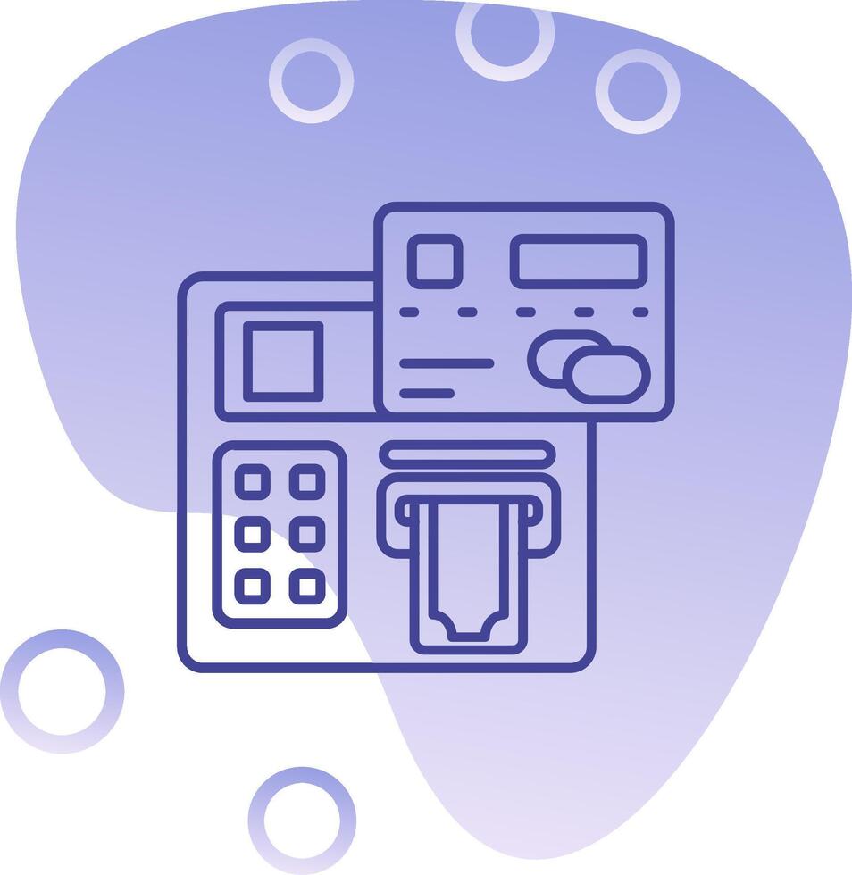 Atm Gradient Bubble Icon vector