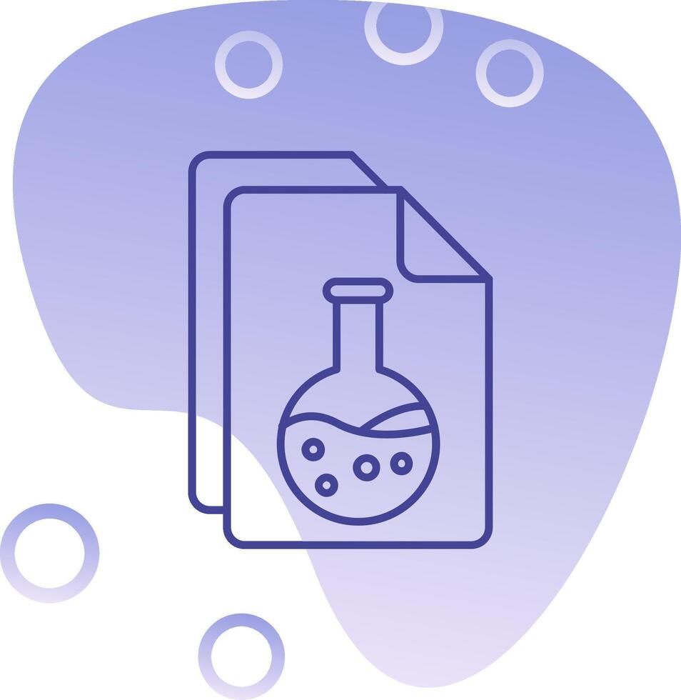 Document Gradient Bubble Icon vector