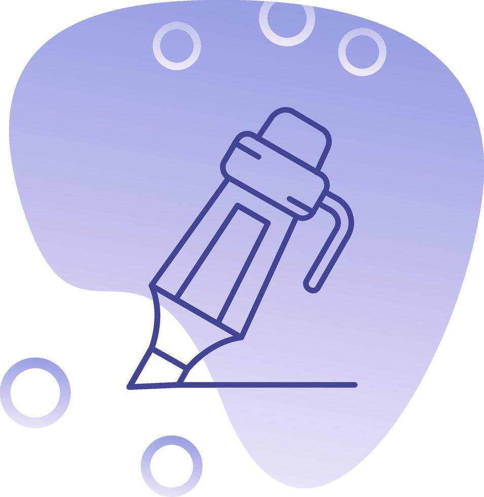 Highlighter Gradient Bubble Icon vector