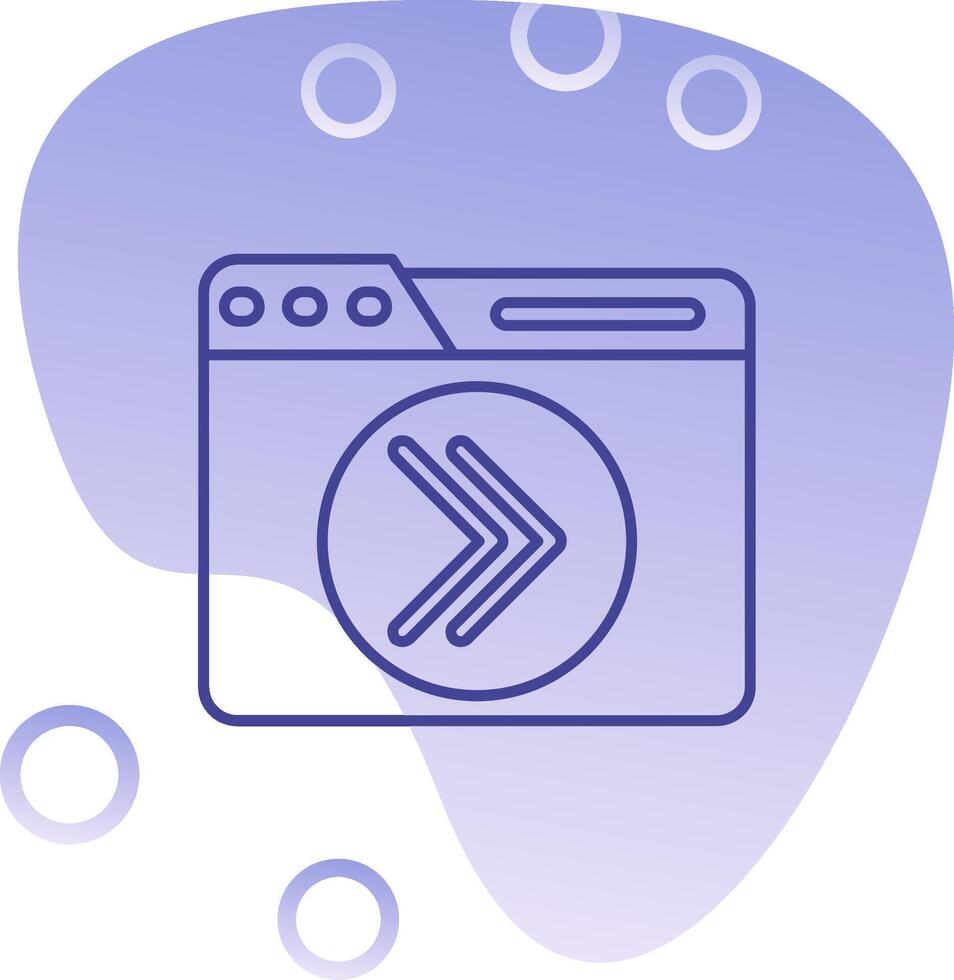 Next Gradient Bubble Icon vector