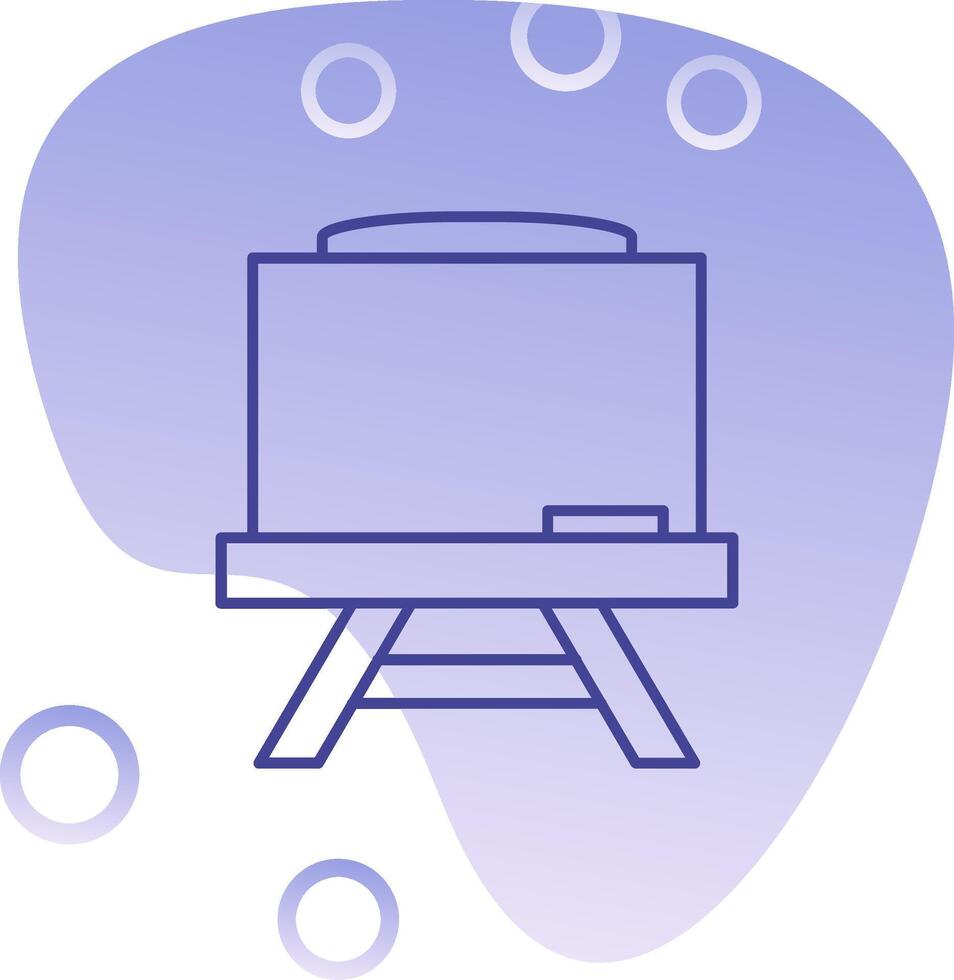 Chalkboard Gradient Bubble Icon vector